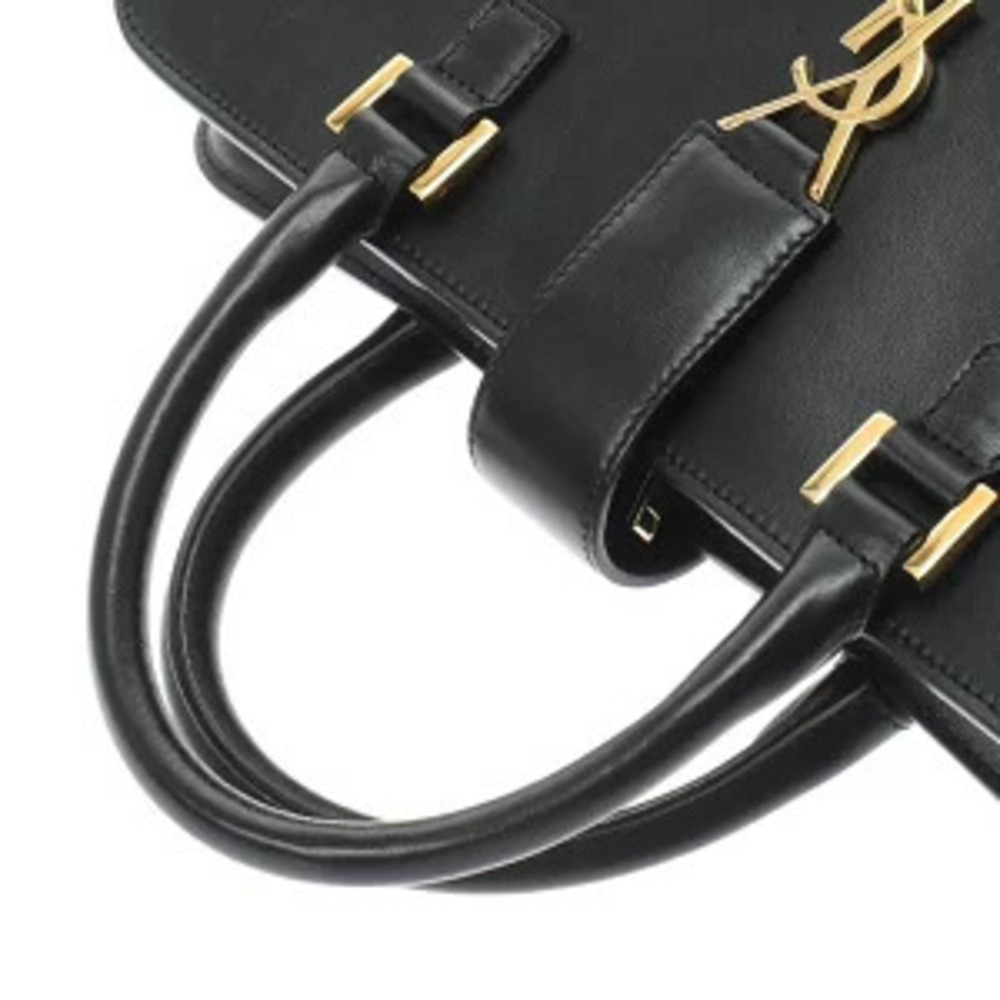 Saint Laurent Cabas Black Grained Calf Leather Bag - Picture 3 of 9